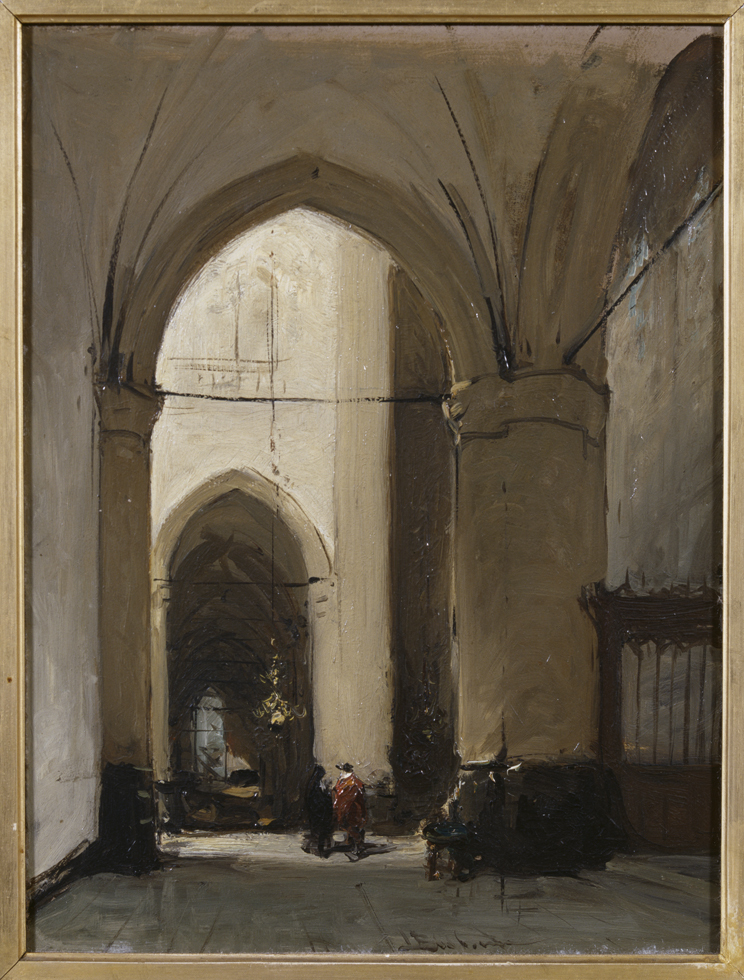 Interieur van de Grote Sint-Laurenskerk te Alkmaar